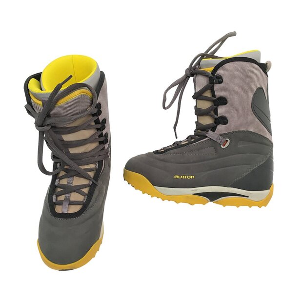 NEW Burton Freestyle Snowboard Boots! 8.5 10.5 11 Gray & Yellow Traditional Lace